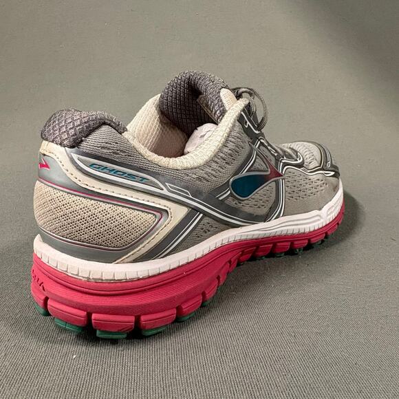 Brooks Sneakers Ghost 8 8th Edition Sz 11 Gray‎ Pink Silver 1201931B073 Athletic - Picture 3 of 15